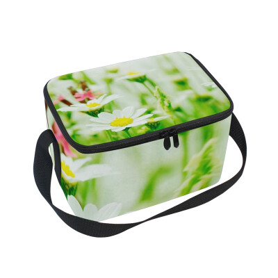 

ALAZA Lunch Box Beautiful Flower Insulated Lunch Bag Large Cooler Tote Bagfor Men Women