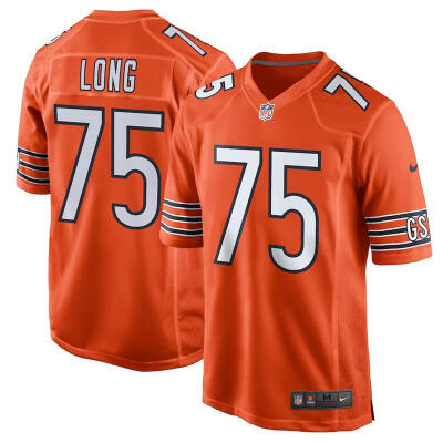 

Youth Football Jersey Chicago Bears Kyle Long Orange Alternate Game Jersey