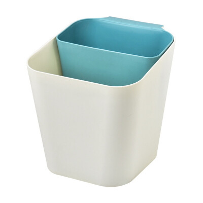 

Wall-mounted bin Eco-friendly trash can Household kitchen Plastic trash bucket Cabinets Rectangular wall Hanging Storage Bucket