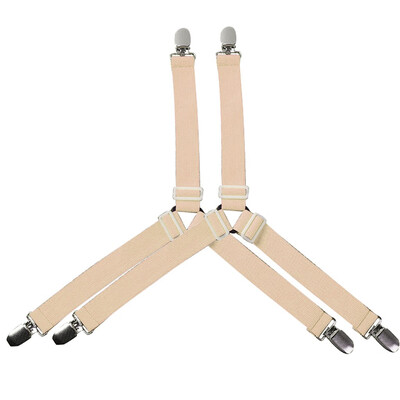

〖Follure〗Elastic Bed Sheet Straps Clips Adjustable Heavy Duty Grippers Straps Suspender