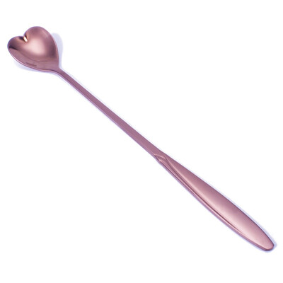 

Gold-Plated Cutlery Long Handle Flower Spoon Stainless Steel Flower Spoon Coffee Spoon