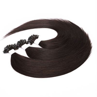 

1gstand Pre Bonded Nail U Tip Keratin Glue Remy Human Hair Extensions Balayage Long Straight Hair