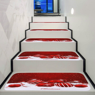 

Gobestart Christmas Decoration 1Set StepBasic Non-Slip Coral Fleece Resistant Carpet Stair