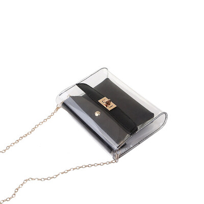 

Fashion Women Girl Faux Leather Double Layer Lock Catch Crossbody Shoulder Bag