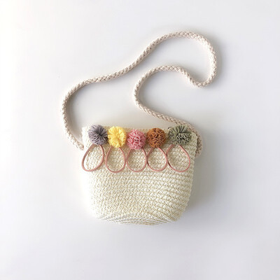 

Mini Casual Summer Straw Women Crossbody bag purses Handbag Messenger bag Cute Children girls Shoulder bag