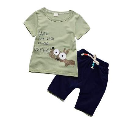 

New Kids Cartoon Cotton Clothing Sets for Newborn Baby Boy Girl Infant Fashion Outerwear Clothes Suit T-shirtPant Suit 11 Style