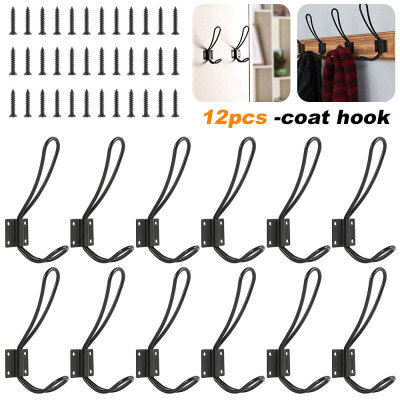 

Double Vintage Organizer Hanging Wire Hook Clothes Hanger