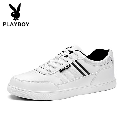 

Playboy PLAYBOY fashion sports&leisure shoes mens low-top tie wild DA75167 white black 40