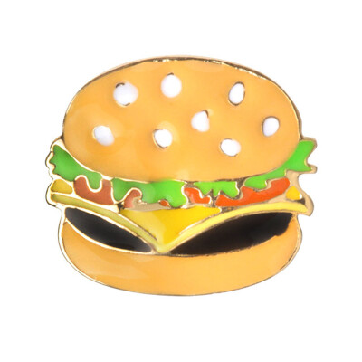 

Gift Simple Brooch Badge Special Kids Hamburger Cartoon