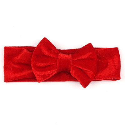 

Baby girl Headbands gold velvet bow elastic hair accessories Kids Hair Accessories Baby Cute bow hairband