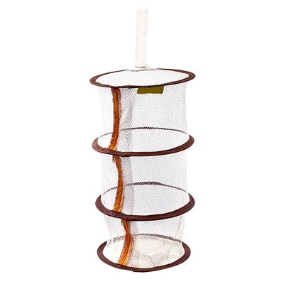

Creative windproof&anti-mite underwear clothes basket Three-layer zipper hanging basket Anti-mosquito fly drying basket