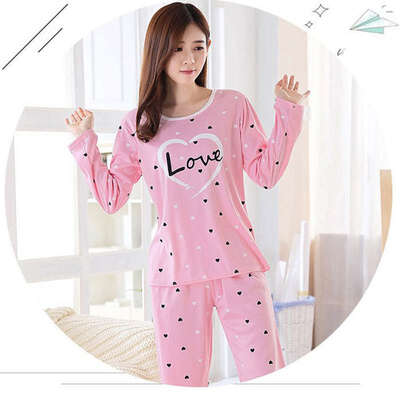

Women Pajamas Girl Home Wear Pijama Long Women Pyjamas Suit Female Clothing Set 2019 Nightwear Pajamas for Women
