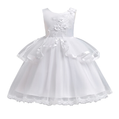 

Princess Flower Girl Dress Summer Tutu Wedding Birthday Party Dresses For Girls Children Costume Teenager Prom Designs