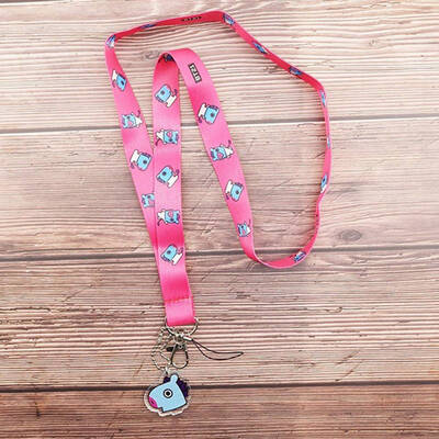 

KPOP BTS Cartoon Avatar Printing Mobile Phone Lanyard Colorful Printing Pendant Keychain Hand Strap ARMY Hot Gift