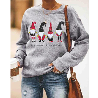 

Women Lady Christmas Sweatshirt Long Sleeve Pullover Sweater Jumper Tops Hoodie