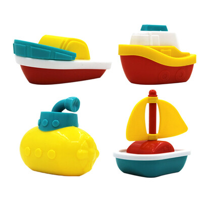 

4pcsset Baby Bath Boats Bathtub Pool Play Water Fun Toys Children Early Learning Educational Toy