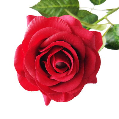 

Gobestart 1PCS Artificial Rose Fake Silk Flower Leaf Bridal Home Wedding Party Decor