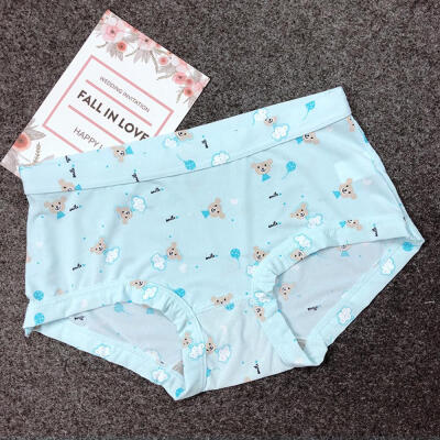 

Panties for Women Ice Silk Sexy Lingerie Low Waist Print Underwear Girl Casual Briefs Female Underpants Ladies Panty