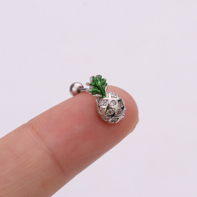 

1Pc Cz Cartilage Stud Moon Star Heart Cross Flower Crown Helix Piercing Tragus Stud Conch Earring