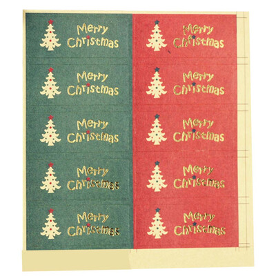 

Merry Christmas package Seal Sticker Christmas Tree Gift Label For Christmas