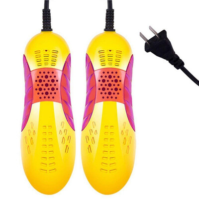 

EU plug 220v Shoe Dryer Ultraviolet Shoe Sterilizer Car Shape Voilet Light Heater Dryer for Electric Heating Pads Free Shipping