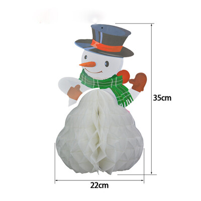 

〖Follure〗Vintage Beistle Santa Mini Honeycomb Christmas Table or Package Decoration