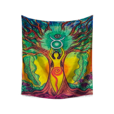 

Mandala Wall Hanging Tapestries Indian Hippie Polyester Fabric Bedspread Picnic Bedsheet Blanket Wall Art Tapestry
