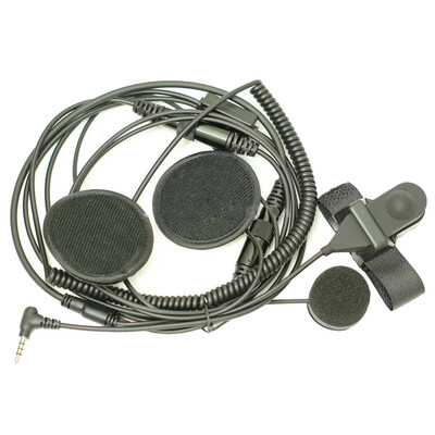 

Full Face Motorcycle Bike Helmet Earpiece Headset Mic Microphone 1-pin 35mm Replacement for Yaesu Vertex Radio