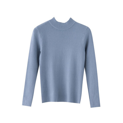 

6 Solid Color Autumn Winter New Slim Women Sweater Turtleneck Long-sleeved Knit Top