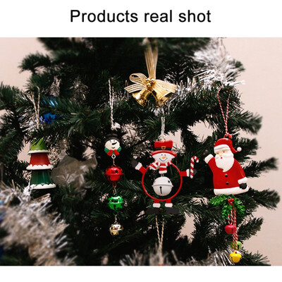 

1pc Christmas Decoration Wrought Iron Bell Christmas Tree Pendant Cute Hanging Ornaments Christmas Decorations For Home