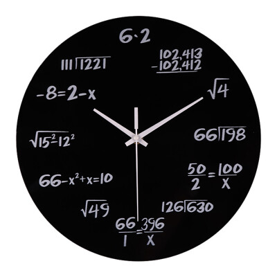 

Gobestart Silent Math Equations Polytechnic Digital Wall Clock