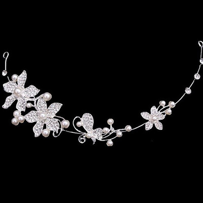

Sweet White Flower Vintage Style Bridal Wedding Pearl headband