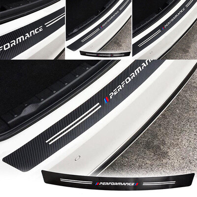 

Car Sticker Bumper Sill Guard Decors For BMW 1 2 3 4 5 6 7 Series Carbon Fiber
