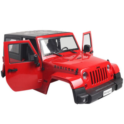 

110 RC Car Body Shell For Jeep Wrangler Rubicon 110 RC Crawler Car Axial SCX10 270mm Wheelbase Engine Cover Intake Grille part