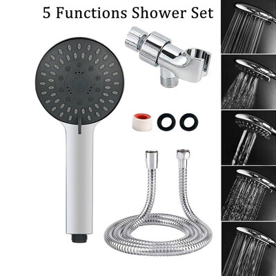 

〖Follure〗Hand Shower High Pressure 4 Inch 5-setting Adjustable Shower Handheld Spray