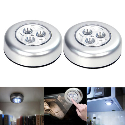 

JPGIF 2Pcs LED Battery Powered Wireless Night Light Stick on Tap Touch Lamp Lights