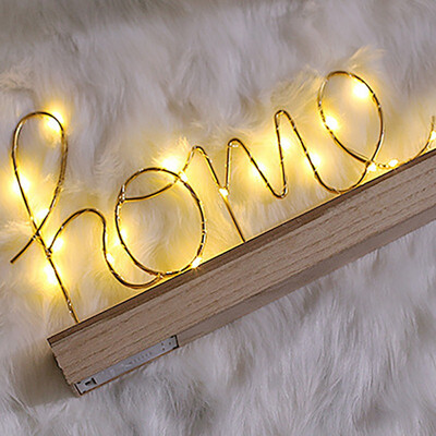 

Love For Christmas Iron Art Wood Bottom Letter Lamp Light Home Bedroom Wedding Decor Birthday Xmas Valentines Day Decoration
