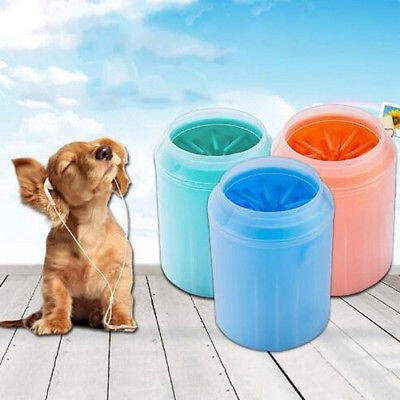 

Pets Dogs Cat Soft Silicon Convenient Wash Paws Revolving Clean Cup Paw Cleaner Washer