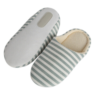 

Hot Five Colors Striped Indoor Soft Bottom Cotton Slippers Slippers For Home Shoes Interior Non-Slip Shoes