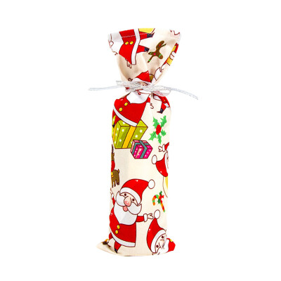 

〖Follure〗Family Santas wine Bottle Cover Bag Christmas Decoration