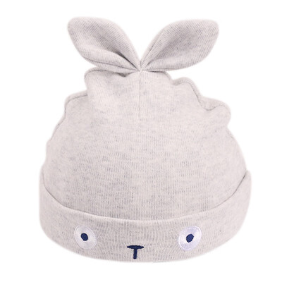 

Infant baby girl fetal hat spring new solid color bow head cap cotton cute cartoon bear hat for 0-3T