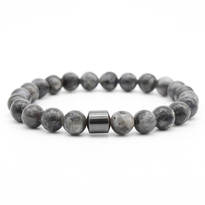 

Stone Beads Hematite Bracelets Bangles Women Men Essential Oil Diffuser Bracelets