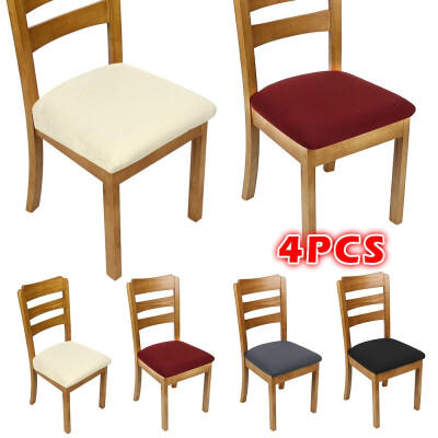 

4Pcsset Stretch Chair Seat Covers Dining Chair Seat Cushion Protectors Chair Slipcovers