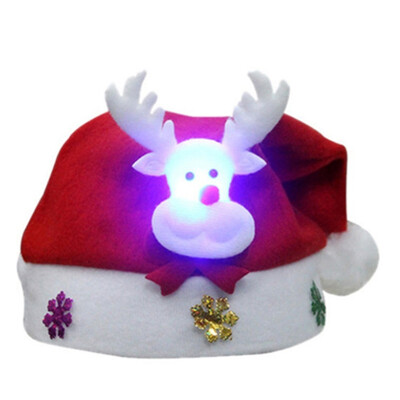 

Gifts Decoration Cartoon Fabrics Santa Claus Snowman Reindeer Party Ornament Christmas Tree Cartoons Lovely Adult LED Christmas Ha