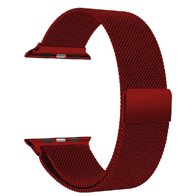 

38mm Stainless Steel Maganet Mesh Watch Band Strap Monochrome Replacement Wristband for Men Women for Apple Watch iWatch Series 1