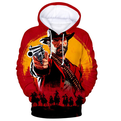 

2018 Red Dead Redemption 2 3D Autumn Womenmen Hoodies Anime Hooides Sweatshirts Fans Hot Sale Men Cool Hoodies