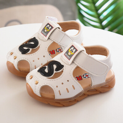 

New Summer Newborn Baby Boys Girls Breathable LED Lighting Shoes Anti-Slip Soft Sole Sandals