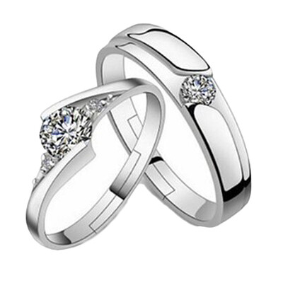 

Wedding Ring Luxury Diamond metal Ring Titanium Steel Ring Engagement Jewelry