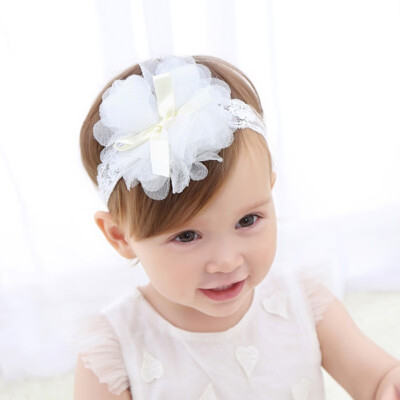 

Toddler Baby Girl Flower Headband Hair Band Cute Princess Kids Girls Lace Headwear Accessories