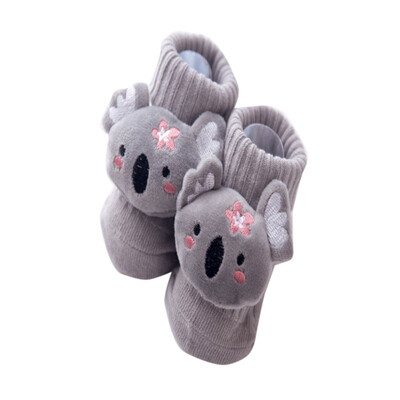

0-4T Non-slip Cotton Infant Baby Socks Kids Floor Socks Cartoon Doll Socks Baby Girls Boys Soft Cute Boots